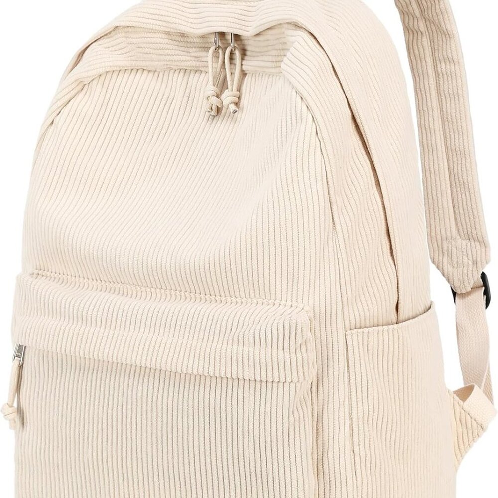 Lightweight Beige Daypack With Multiple Pockets -… - image 1